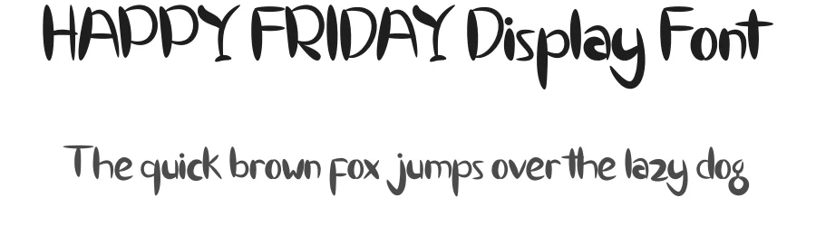 HAPPY FRIDAY Display Font by inermediaSTUDIO — Display Font