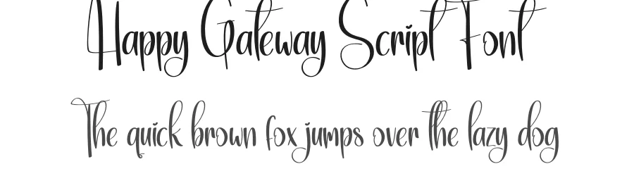 Happy Gateway Script Font by andikastudio — Script Handwritten Font
