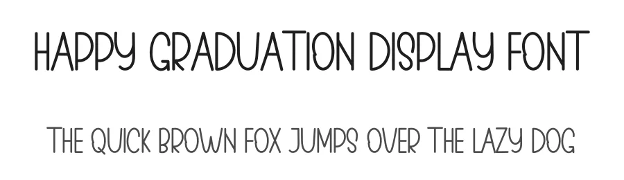 Happy Graduation Display Font by inermediaSTUDIO — Display Font