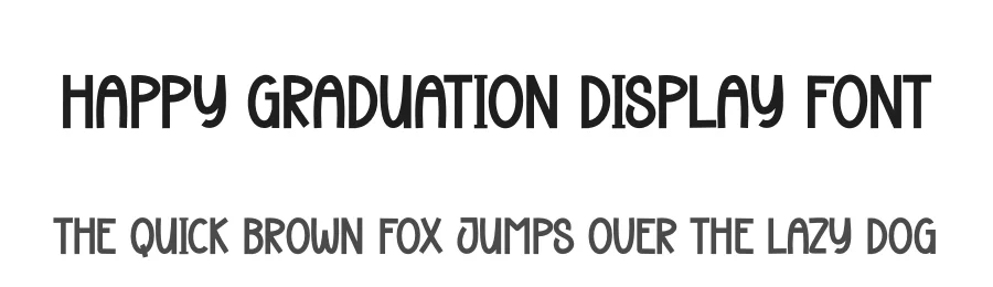 Happy Graduation Display Font by creativeletter — Display Font