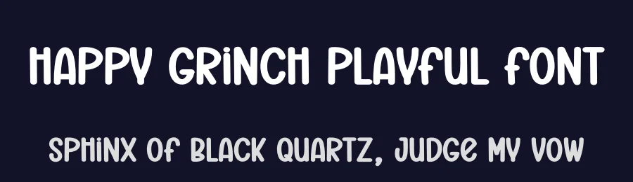 Happy Grinch Playful Font by creativeletter — Display Font — thumbnail 2