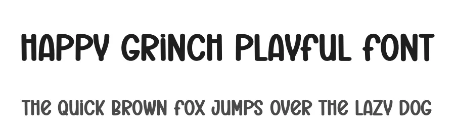 Happy Grinch Playful Font by creativeletter — Display Font