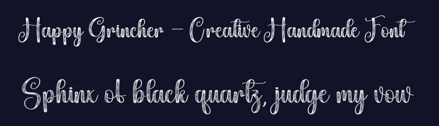 Happy Grincher – Creative Handmade Font by creativeletter — Script Handwritten Font — thumbnail 2