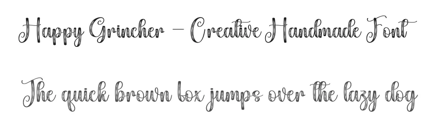 Happy Grincher – Creative Handmade Font by creativeletter — Script Handwritten Font
