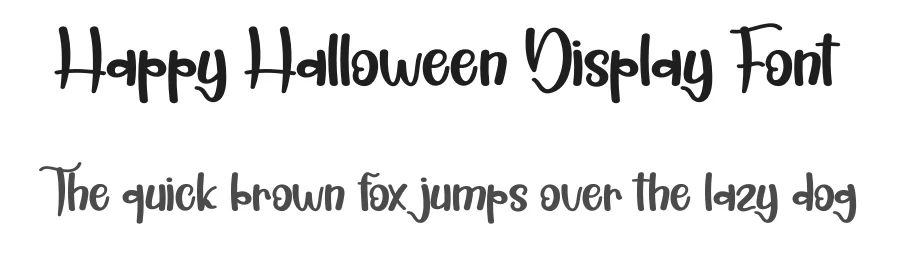 Happy Halloween Display Font by creativeletter — Script Handwritten Font