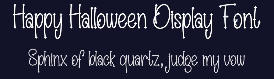 Happy Halloween Display Font by creativeletter — Display Font — thumbnail 2