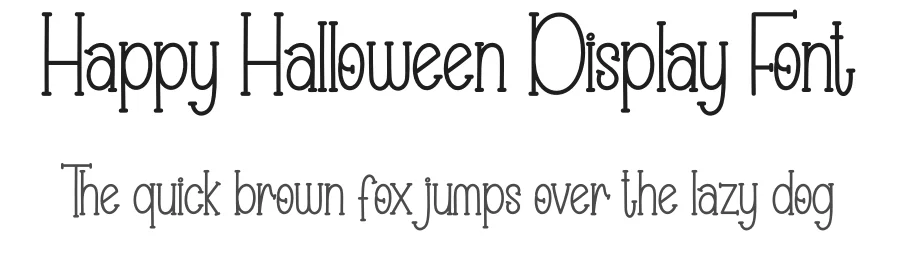 Happy Halloween Display Font by creativeletter — Display Font
