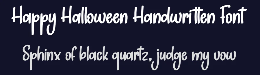 Happy Halloween Handwritten Font by creativeletter — Display Font — thumbnail 2