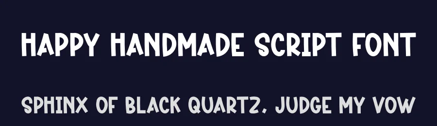 Happy Handmade Script Font by creativeletter — Display Font — thumbnail 2