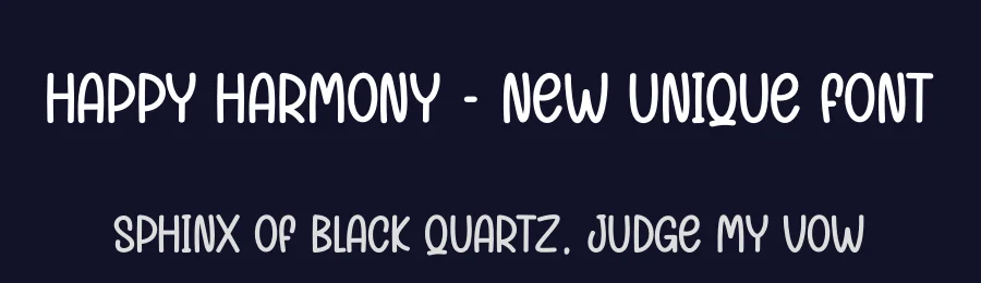 Happy Harmony – New Unique Font by andikastudio — Display Font — thumbnail 2
