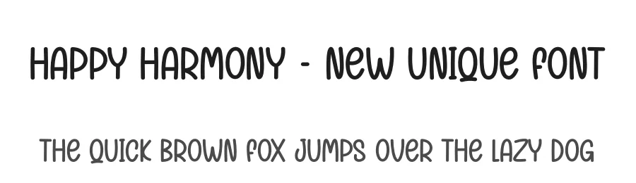 Happy Harmony – New Unique Font by andikastudio — Display Font