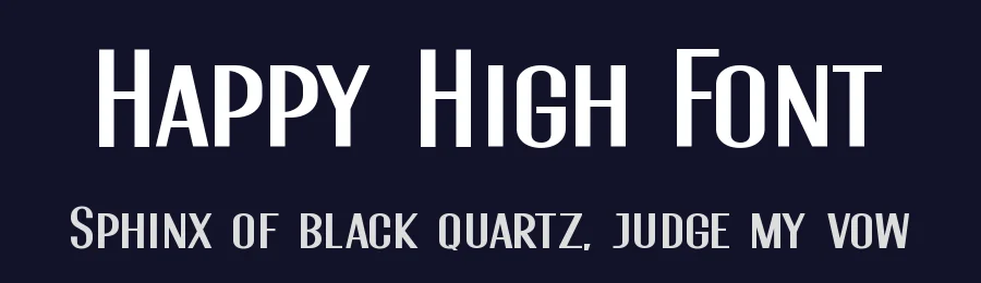 Happy High Font by Joe Dawson — Sans Serif Font — thumbnail 2