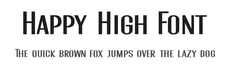 Happy High Font by Joe Dawson — Sans Serif Font