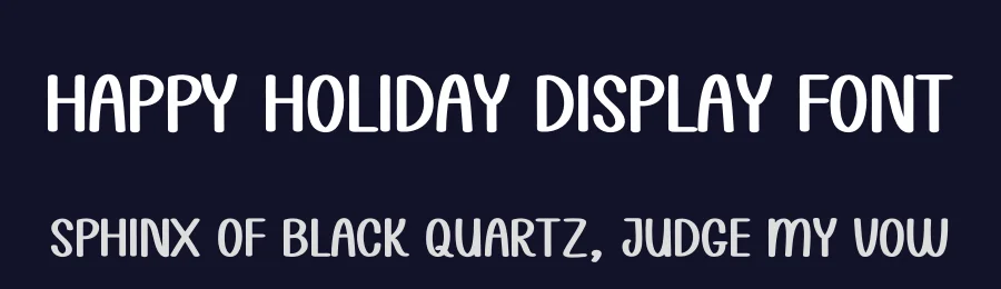 Happy Holiday Display Font by andikastudio — Display Font — thumbnail 2