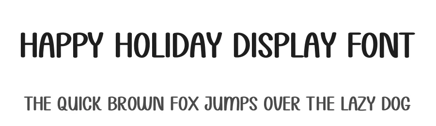 Happy Holiday Display Font by andikastudio — Display Font