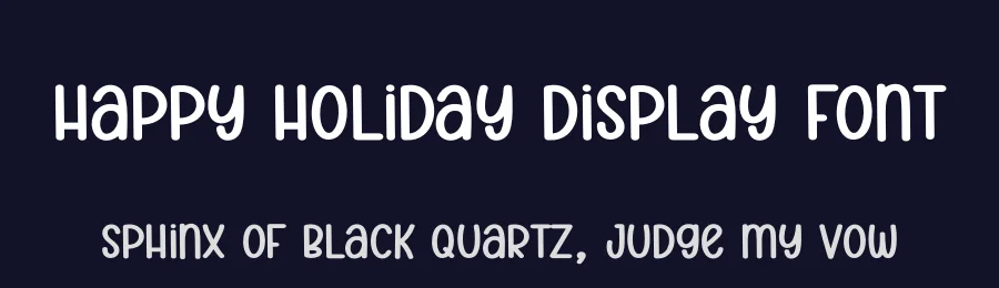 Happy Holiday Display Font by andikastudio — Display Font — thumbnail 2