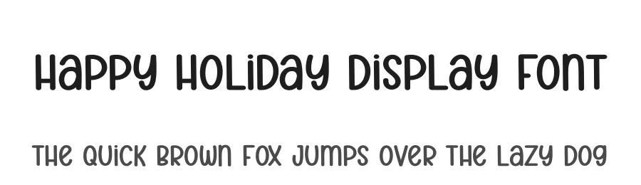 Happy Holiday Display Font by andikastudio — Display Font