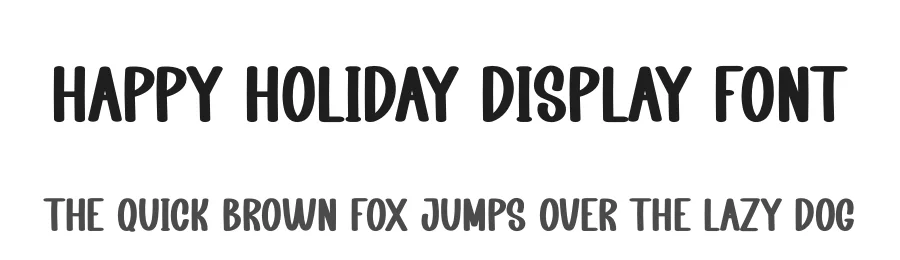 Happy Holiday Display Font by creativeletter — Display Font