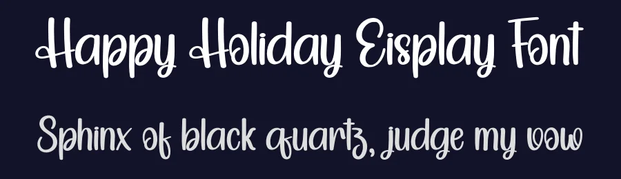 Happy Holiday Display Font by creativeletter — Display Font — thumbnail 2