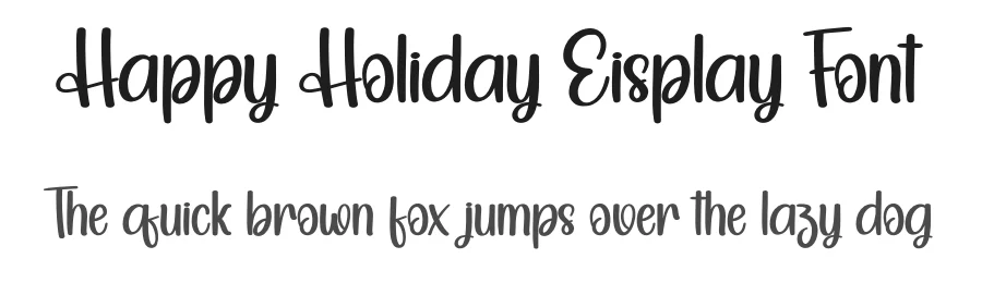 Happy Holiday Display Font by creativeletter — Display Font