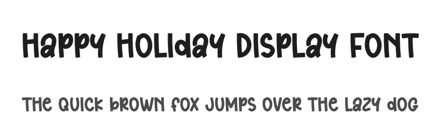 Happy Holiday Display Font by creativeletter — Display Font