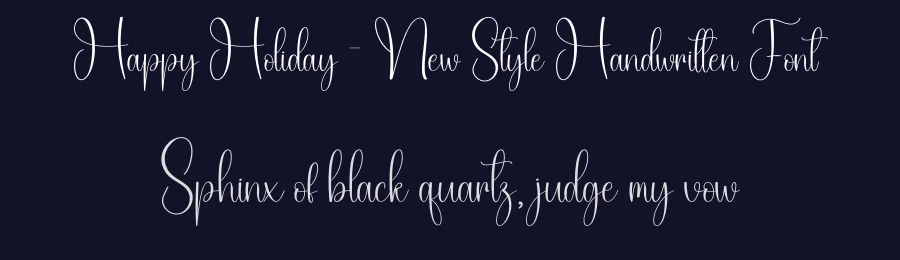Happy Holiday – New Style Handwritten Font by creativeletter — Script Handwritten Font — thumbnail 2