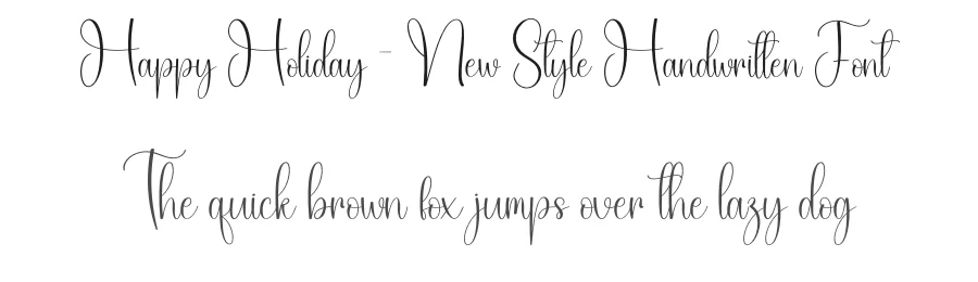 Happy Holiday – New Style Handwritten Font by creativeletter — Script Handwritten Font