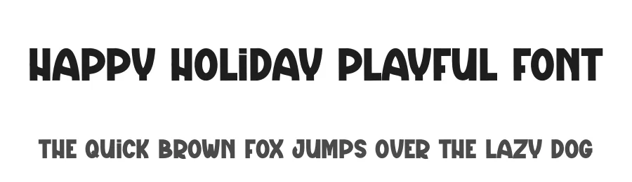 Happy Holiday Playful Font by creativeletter — Display Font