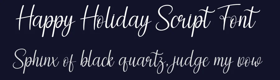 Happy Holiday Script Font by creativeletter — Script Handwritten Font — thumbnail 2