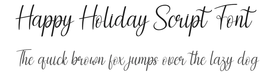 Happy Holiday Script Font by creativeletter — Script Handwritten Font