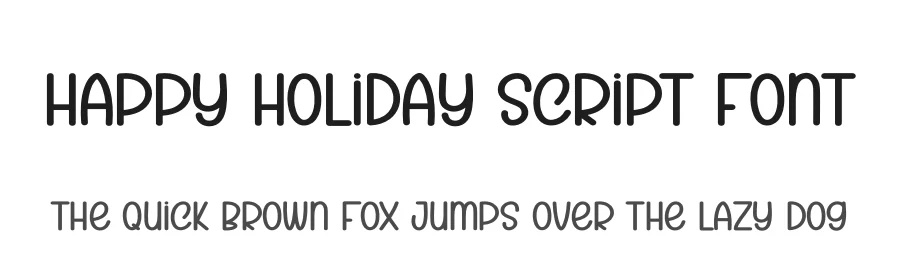 Happy Holiday Script Font by creativeletter — Display Font