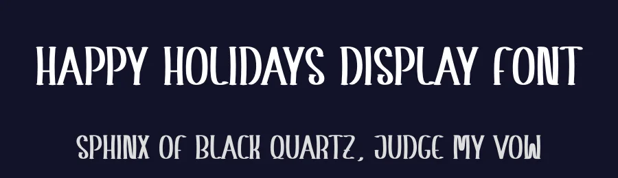 Happy Holidays Display Font by andikastudio — Display Font — thumbnail 2
