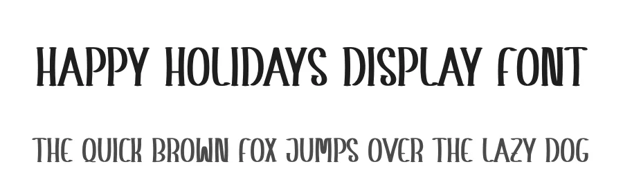Happy Holidays Display Font by andikastudio — Display Font