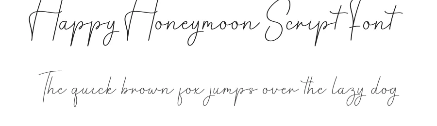 Happy Honeymoon Script Font by creativeletter — Script Handwritten Font