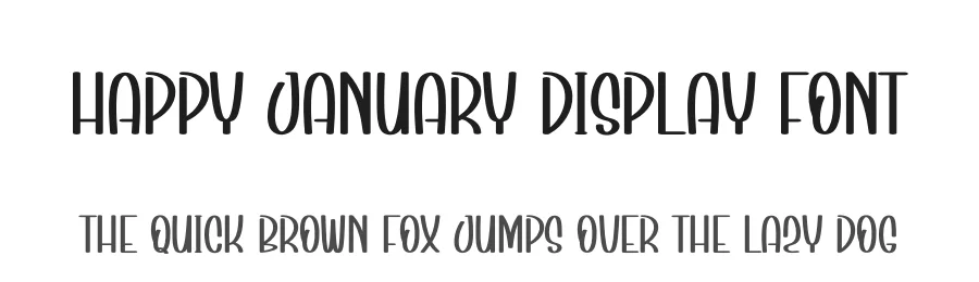 Happy January Display Font by andikastudio — Display Font