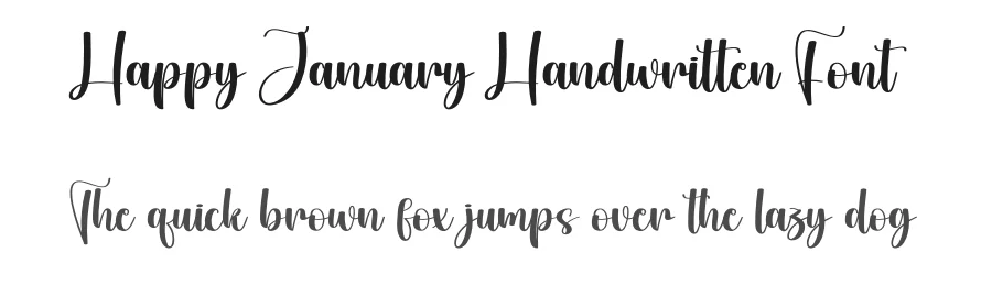 Happy January Handwritten Font by andikastudio — Script Handwritten Font