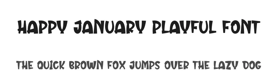 Happy January Playful Font by creativeletter — Display Font