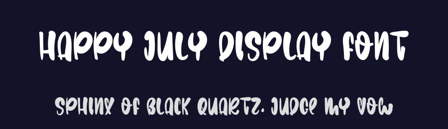 Happy July Display Font by levincreative — Decorative Font — thumbnail 2