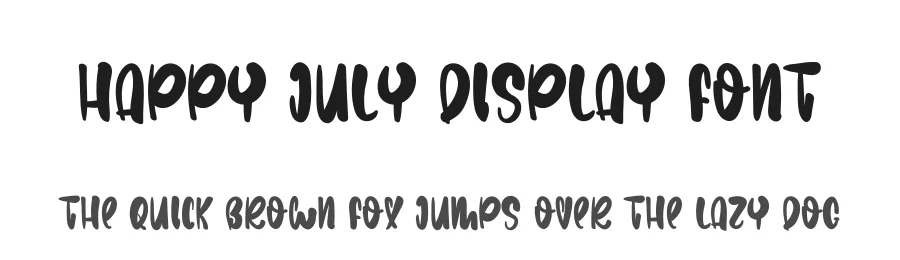 Happy July Display Font by levincreative — Decorative Font