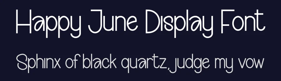 Happy June Display Font by creativeletter — Display Font — thumbnail 2