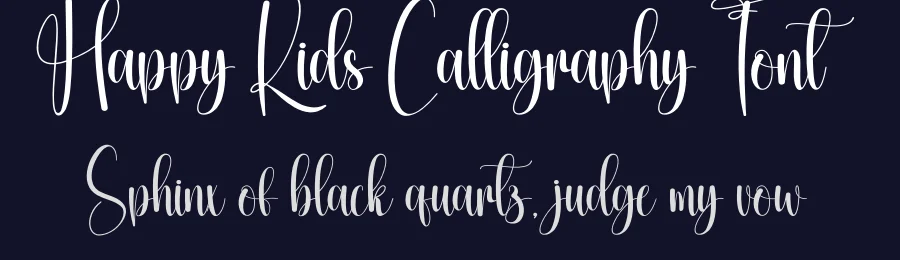 Happy Kids Calligraphy Font by creativeletter — Script Handwritten Font — thumbnail 2