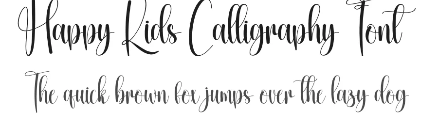Happy Kids Calligraphy Font by creativeletter — Script Handwritten Font