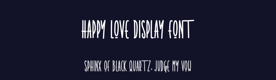 Happy Love Display Font by levincreative — Display Font — thumbnail 2