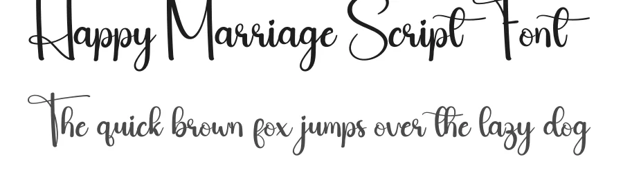 Happy Marriage Script Font by andikastudio — Script Handwritten Font