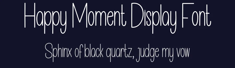 Happy Moment Display Font by creativeletter — Display Font — thumbnail 2