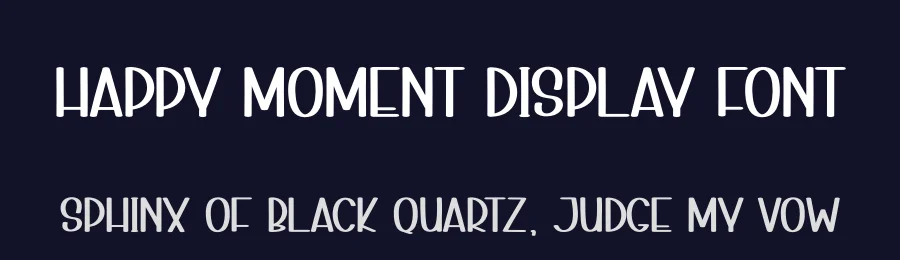 Happy Moment Display Font by creativeletter — Display Font — thumbnail 2