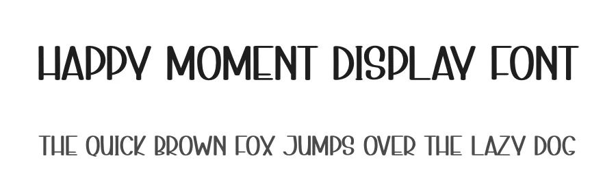 Happy Moment Display Font by creativeletter — Display Font