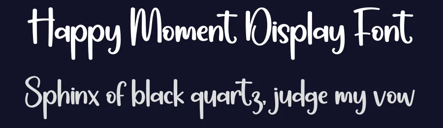 Happy Moment Display Font by creativeletter — Display Font — thumbnail 2