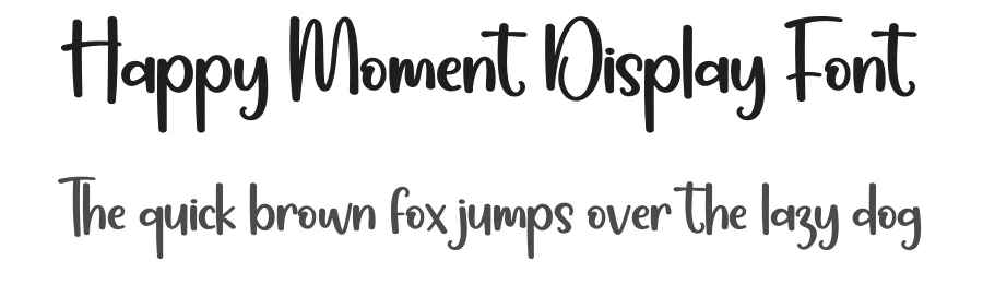 Happy Moment Display Font by creativeletter — Display Font