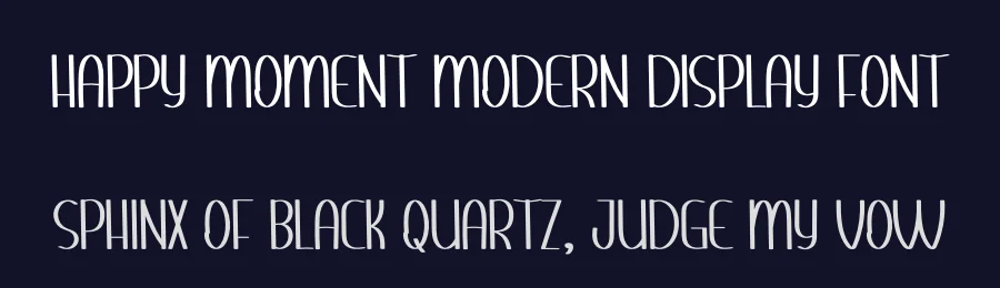 Happy Moment Modern Display Font by inermediaSTUDIO — Display Font — thumbnail 2